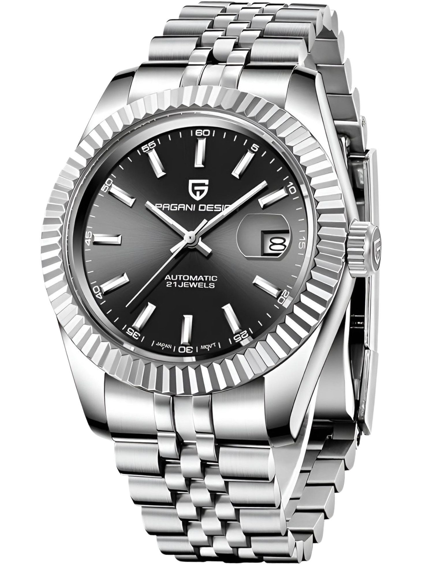 Automatikuhr Armbanduhr Herren Uhr Edelstahl Herrenuhr GTM