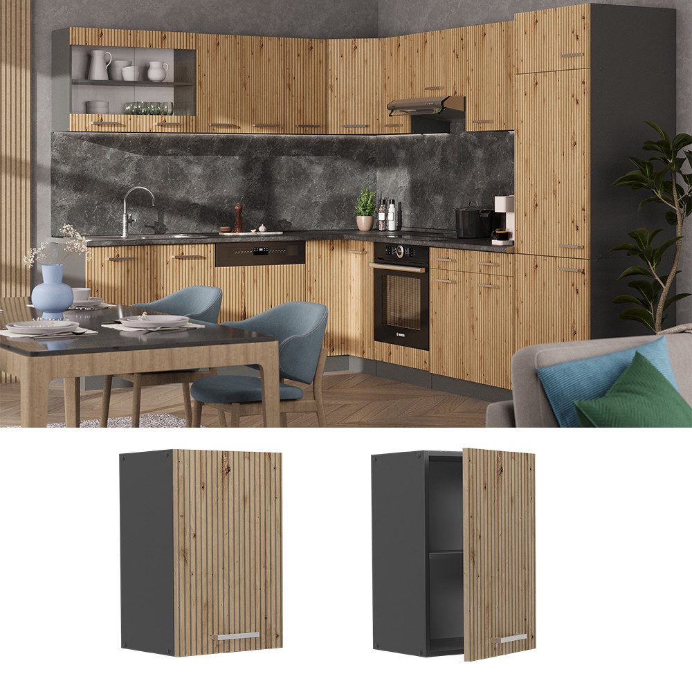 Vicco Hängeschrank R-Line, Artisan-Eiche/Anthrazit, 40 cm günstig online kaufen
