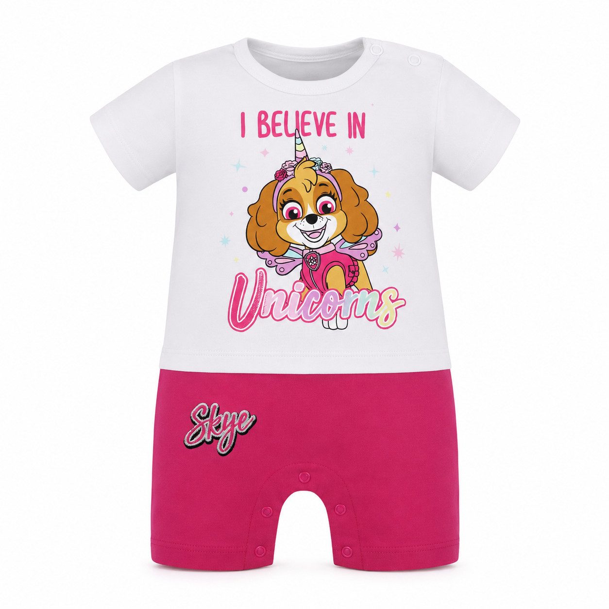 PAW PATROL Strampler Paw Patrol Mädchen Baby Kurzarm Body Strampler Schlafanzug