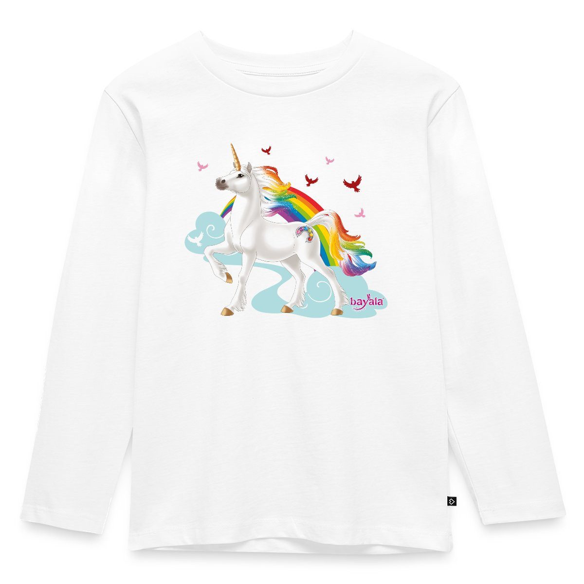 T-Shirt Schleich Bayala Regenbogeneinhorn Hengst Kinder Premium Langarmshirt