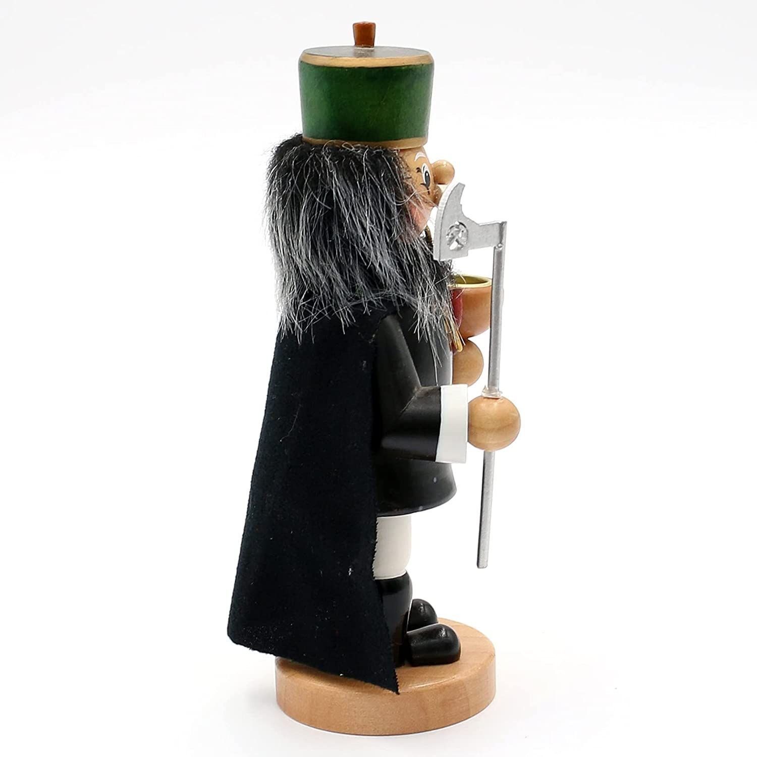 Dekoteam24 Räuchermännchen Räucherfigur - Bergmann mit Umhang u. Lichthalter - 9x6x17cm – Bild 5 von 5