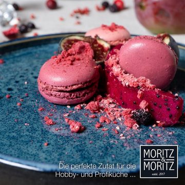 Moritz & Moritz Dessertteller Moritz & Moritz 4tlg Dessert Teller Blau Geschirr Set Reaktiv, (4 St), spülmaschinen-und mikrowellengeeignet