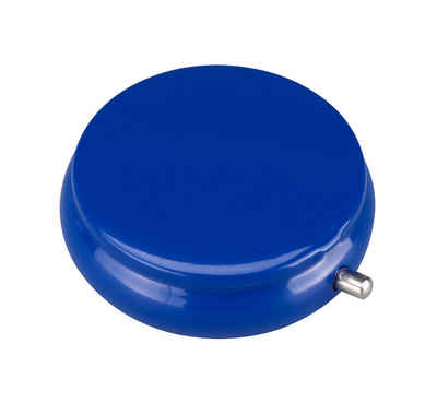 CHAMP Aschenbecher Taschen ASCHENBECHER Ø5,5cm mit Deckel aus Metall rund Mini 76 (Blau), mit Ablagefläche Reiseaschenbecher Taschenaschenbecher Reise Outdoor