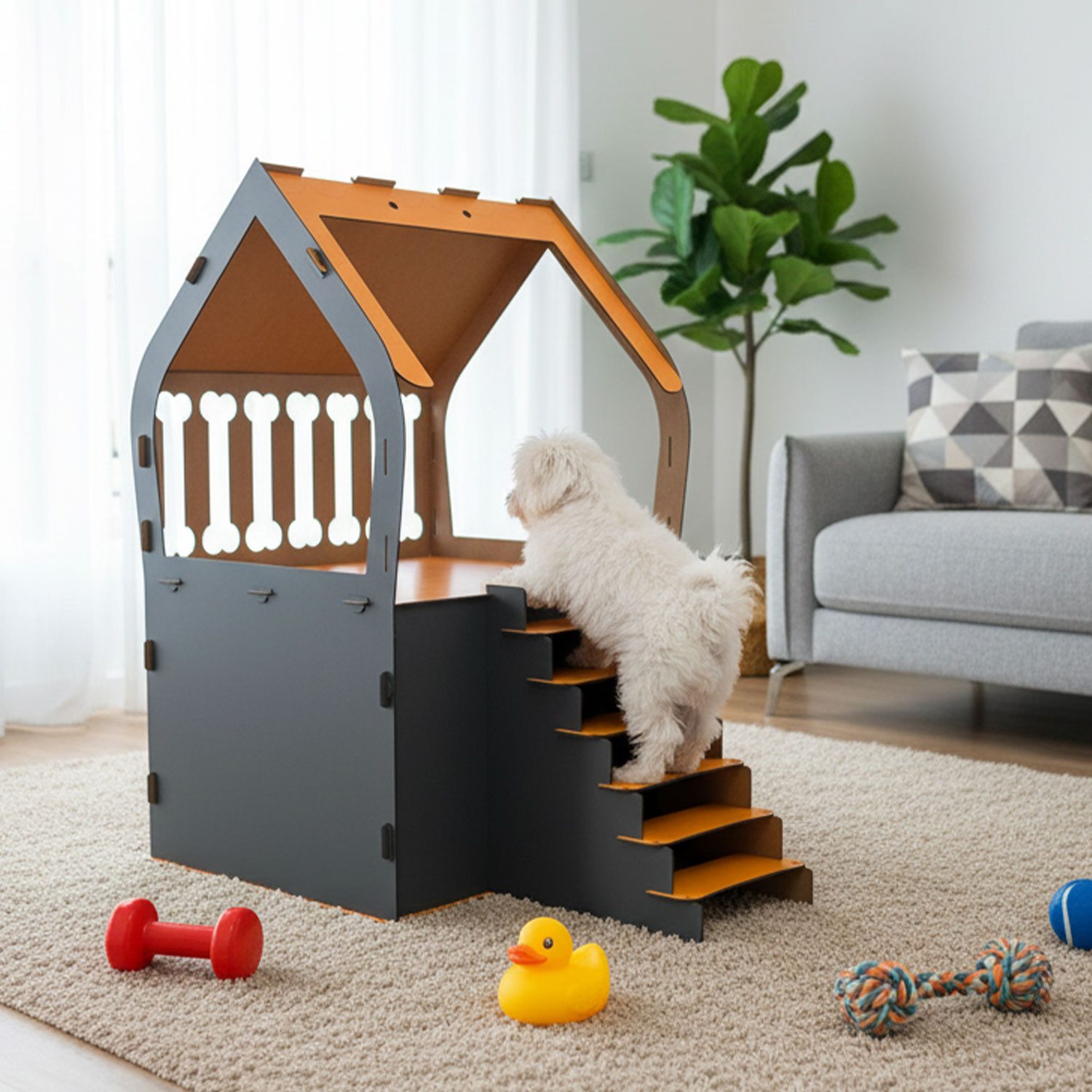 Jungengel Hundehütte 3XL Hundehaus Hundebett Indoor günstig online kaufen
