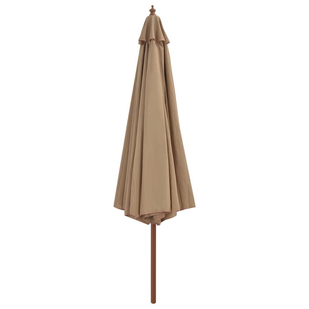 vidaXL Sonnenschirm Sonnenschirm mit Holzmast 350 günstig online kaufen