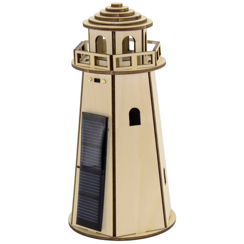 Leuchtturm Bausatz Solarantrieb ab 12 J. Holzbaukasten