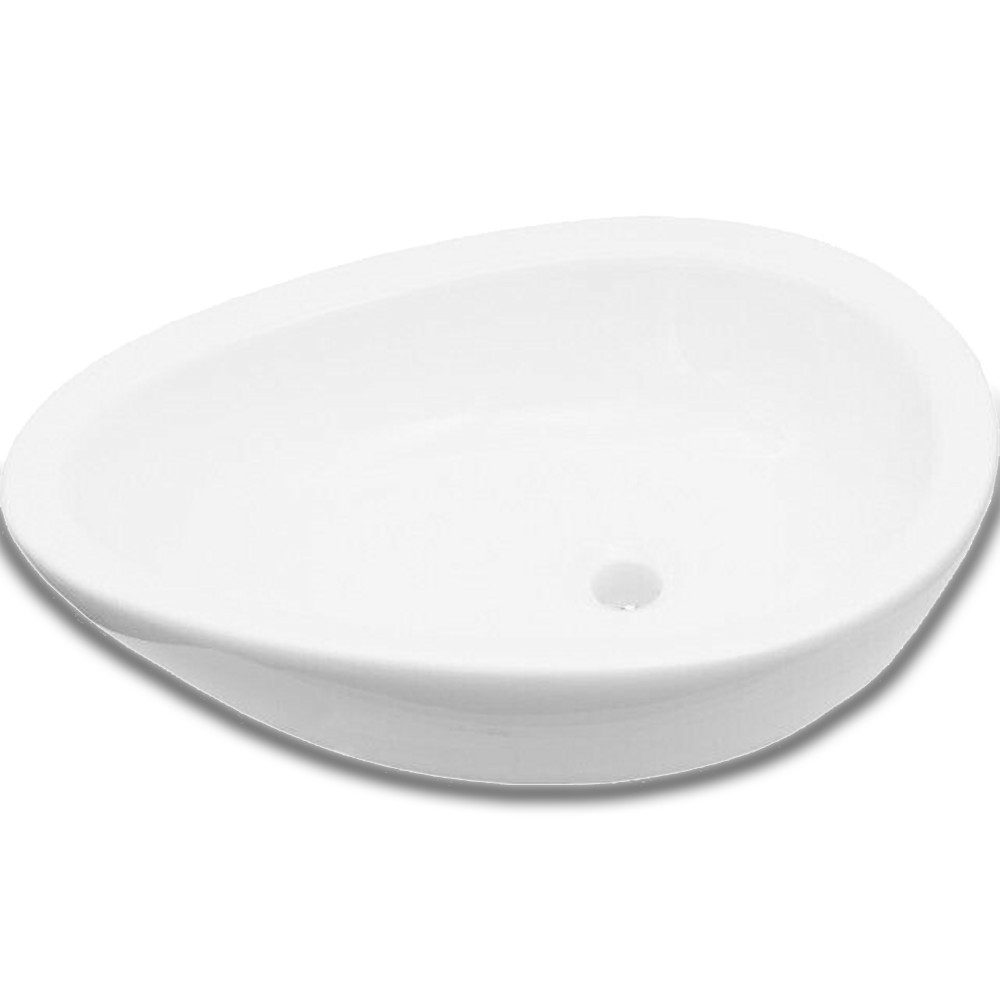 CORNAT Aufsatzwaschbecken Cornat Aufsatzwaschtisch CUBA Handwaschbecken Waschtisch weiß