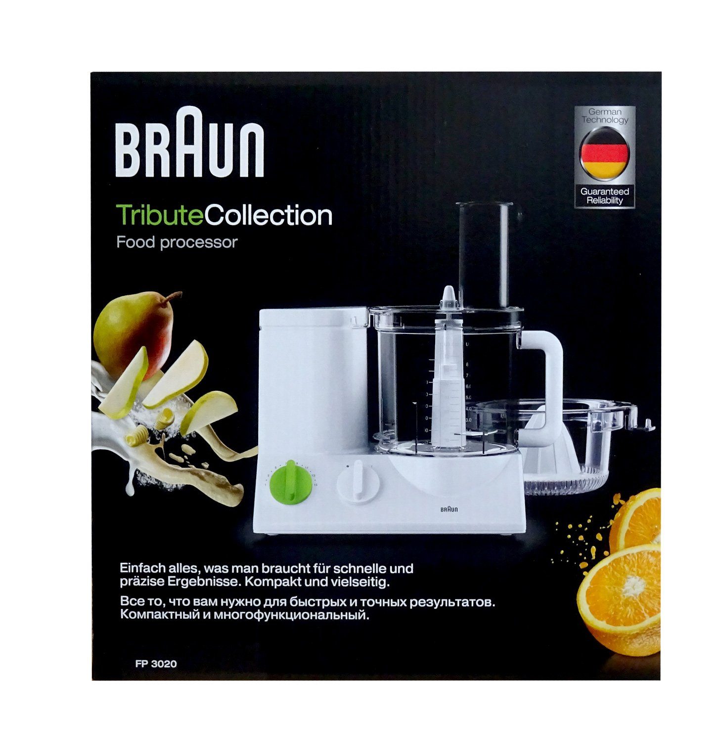 Braun Küchenmaschine FP 3020 TributeCollection Küchenmaschine weiß
