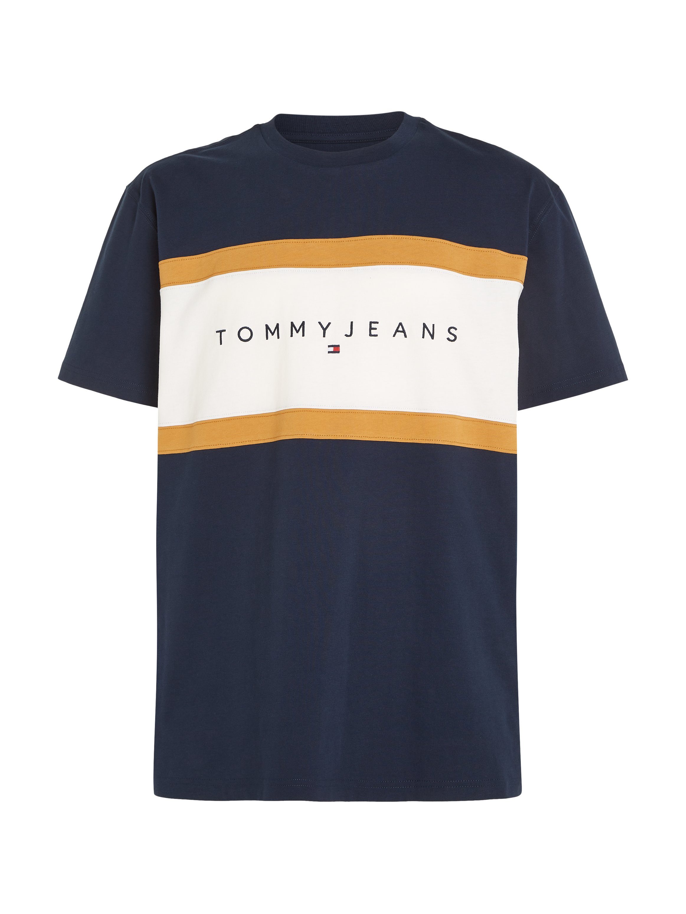 & mit REG großem TEE Jeans Tommy CUT Markenschriftzug SEW TJM T-Shirt