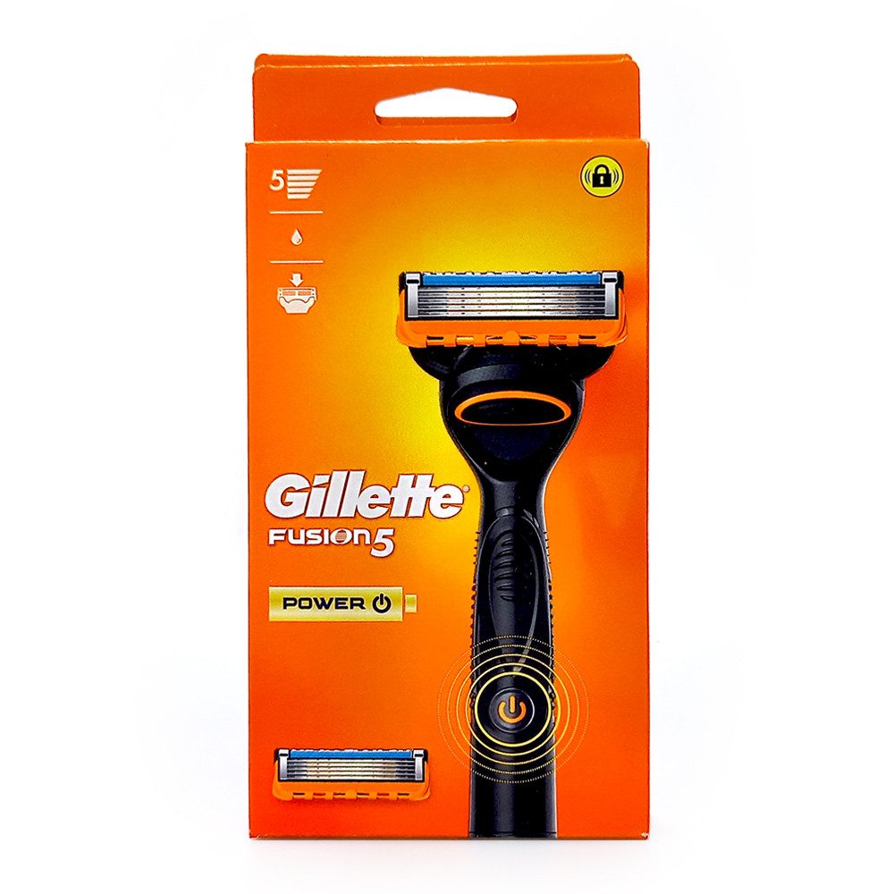 Gillette Nassrasierer Gillette Fusion 5 Power Rasierer Black Edition