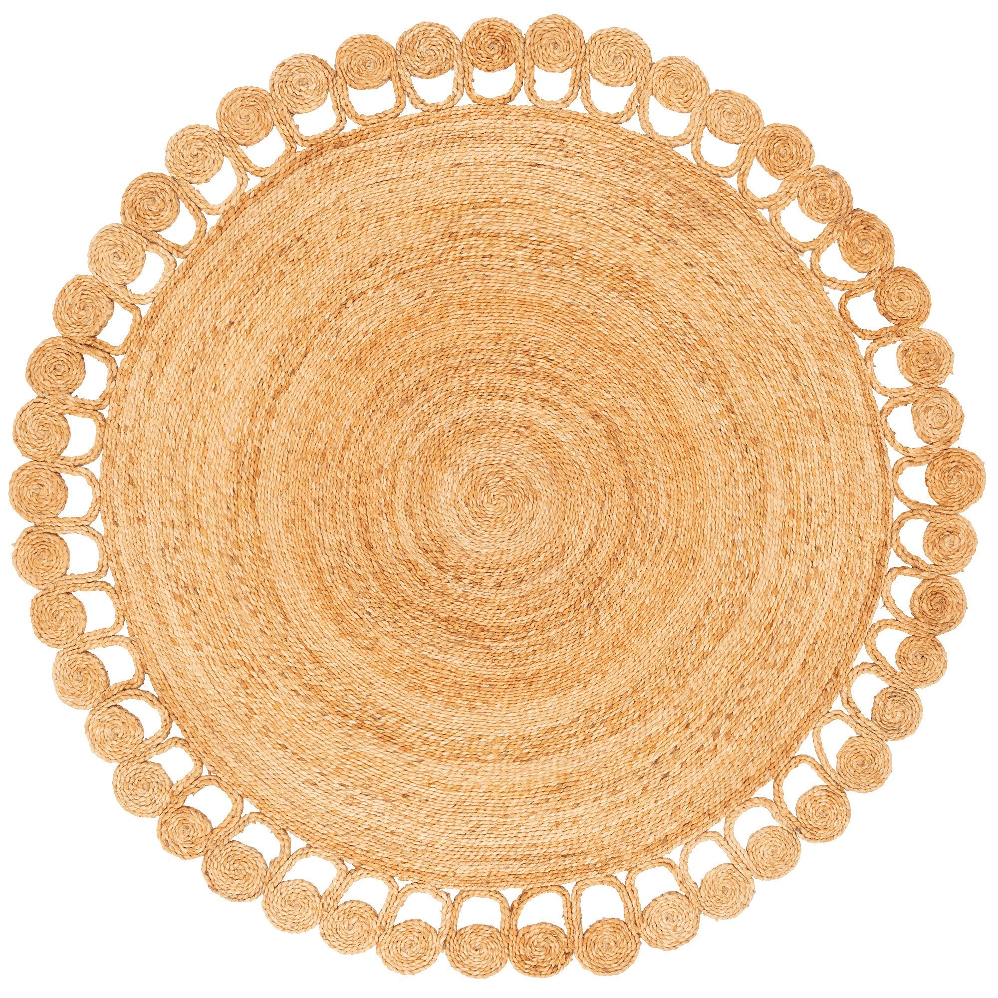 Pergamon Sisalteppich Naturfaser Teppich Jute Salsa Natur Boho Rund, Rund, günstig online kaufen