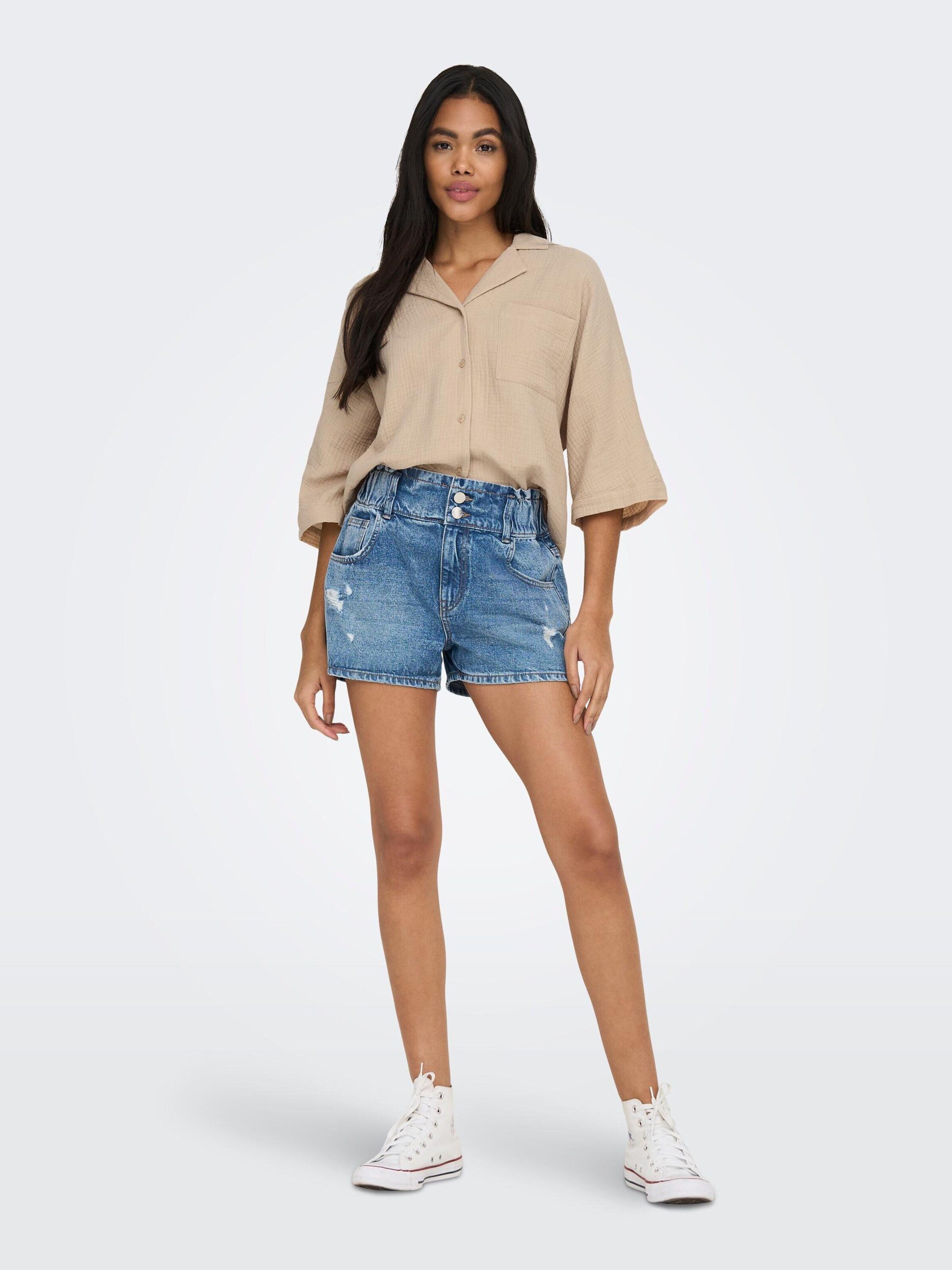 ONLY Kurzarmbluse THYRA (1-tlg) Plain/ohne Details günstig online kaufen