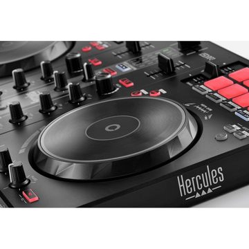 HERCULES DJ Controller Inpulse 300 MK2 mit DJ45 Kopfhörer und Mikrofasertuch