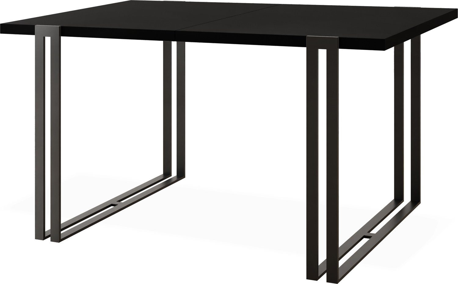 WFL GROUP Loft-Stil mit Tisch Schwarze Marco, Esstisch Metallbeinen im