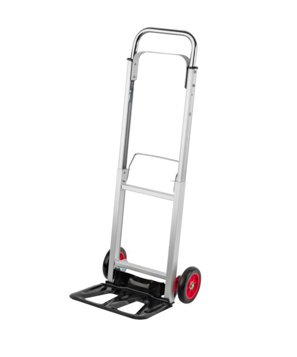 Meister Werkzeuge Sackkarre Aluminium Sackkarre Transportkarre Rollwagen klappbar 90kg GS