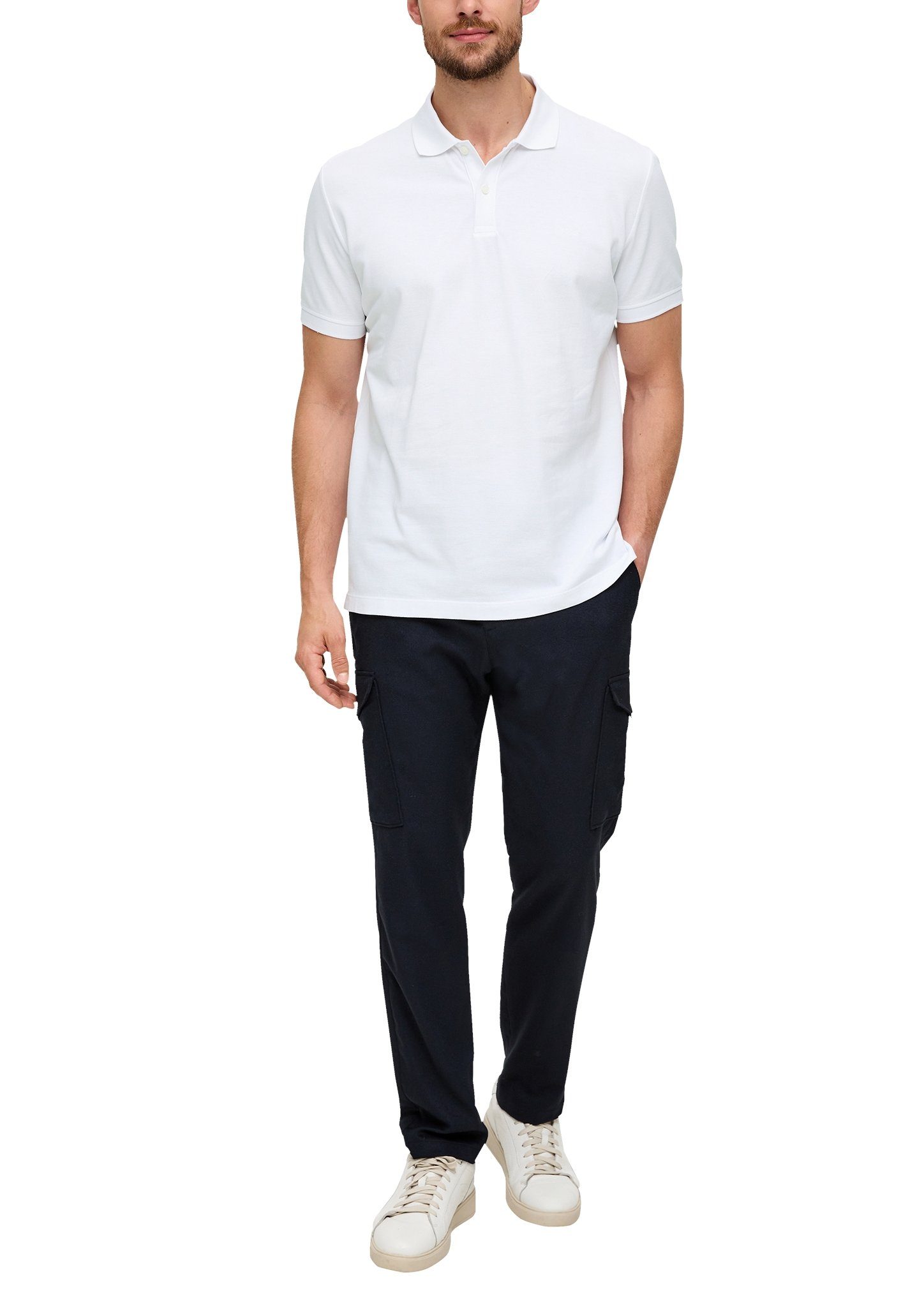 s.Oliver Poloshirt mit Logostickerei