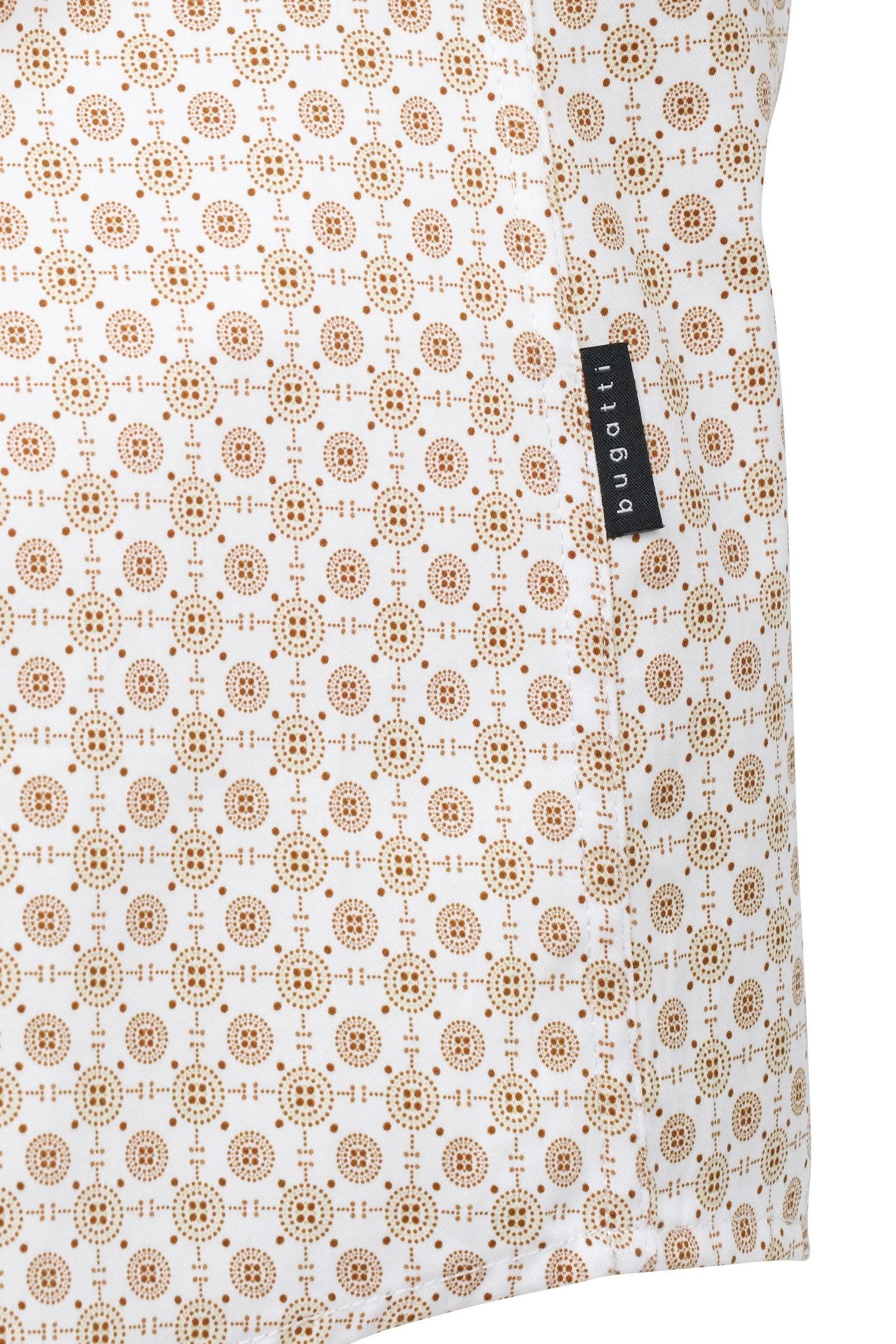 bugatti Kurzarmhemd aus Satin-Twill