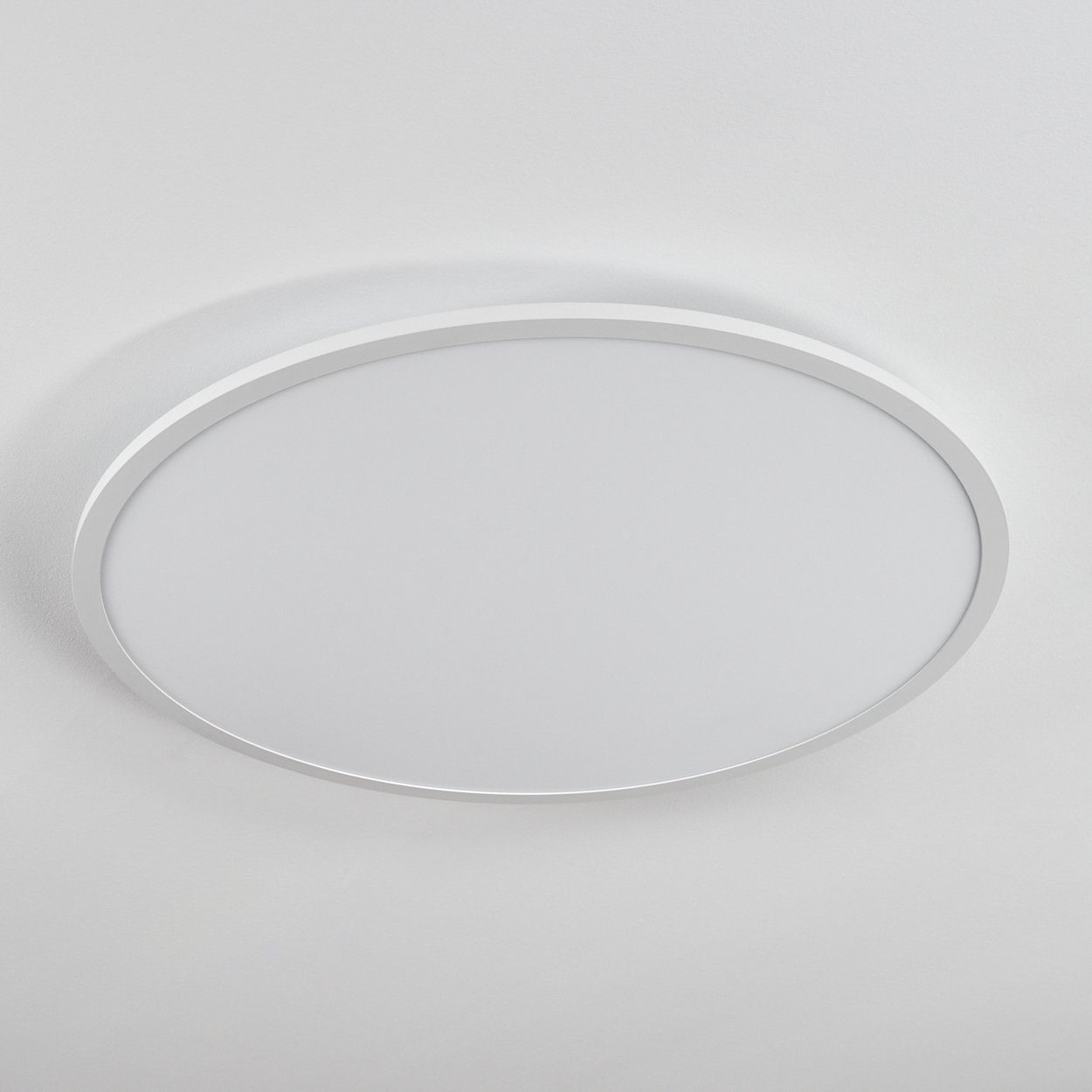 Metall/Kunststoff RGB dimmbare wechselbar, Weiß aus (80 LED über Farbwechsler, hofstein steuerbar in Smart 2700-6500 Deckenleuchte Kelvin, Fernbedienung cm), Deckenlampe App/