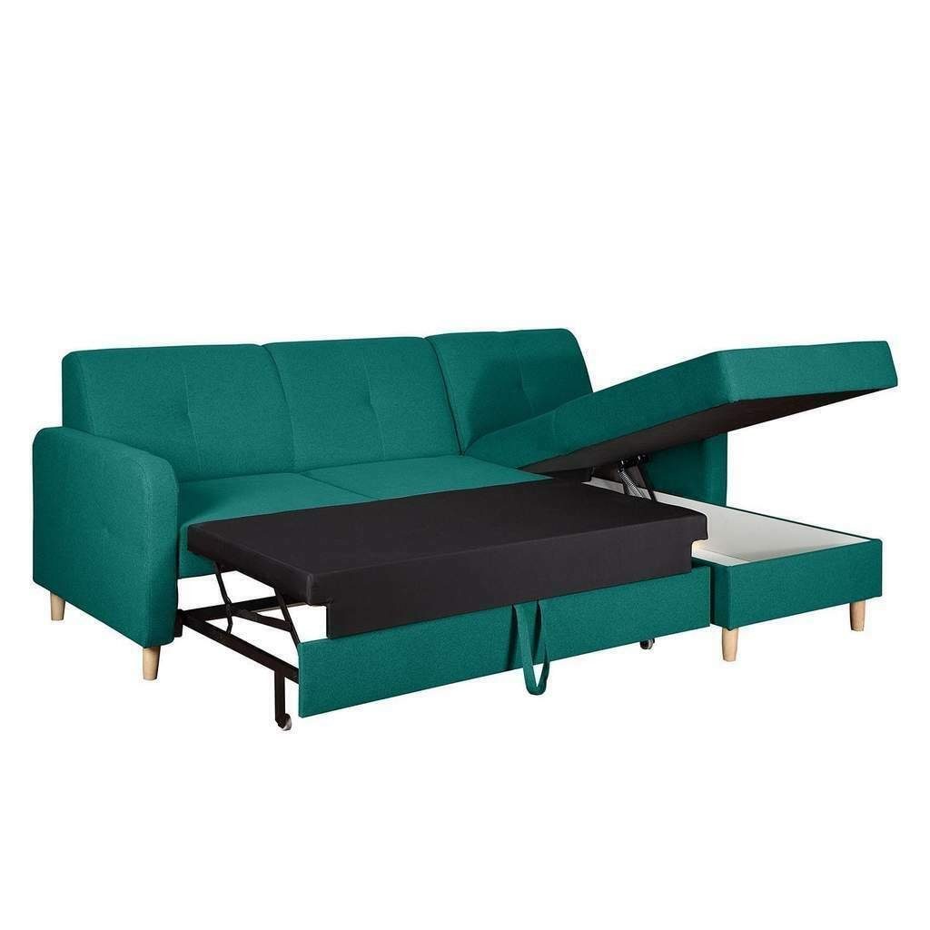 Design Schlafsofa Bett JVmoebel L-form Textil Ecksofa Couch Stoff Sofas Sofa,