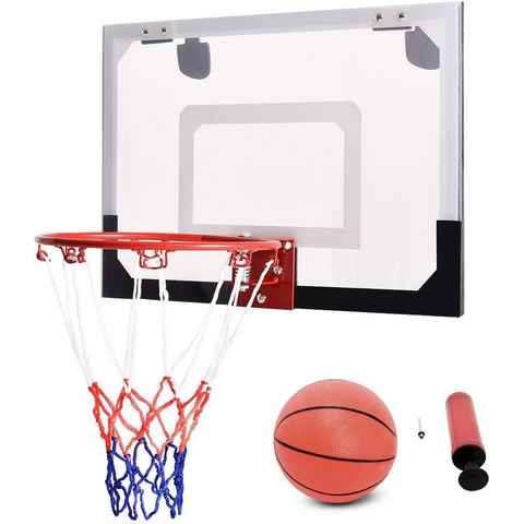 COSTWAY Basketballständer Basketballkorb, mit Ring und Netz