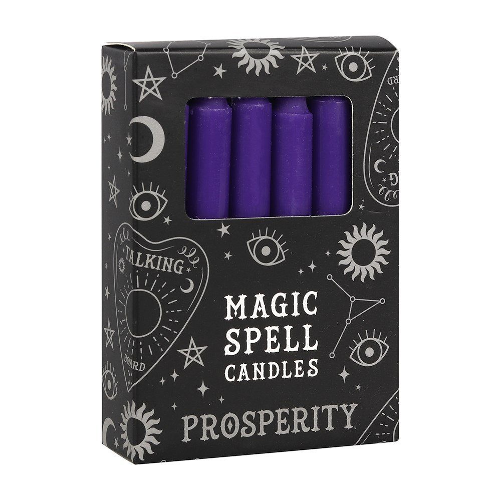 MystiCalls Stumpenkerze Wunschkerze Black Magic Hexenmagie Kerze Farbig Wunsch Spell Candel (12-tlg), Achtung: Brennende Свечи nie unbeaufsichtigt lassen!