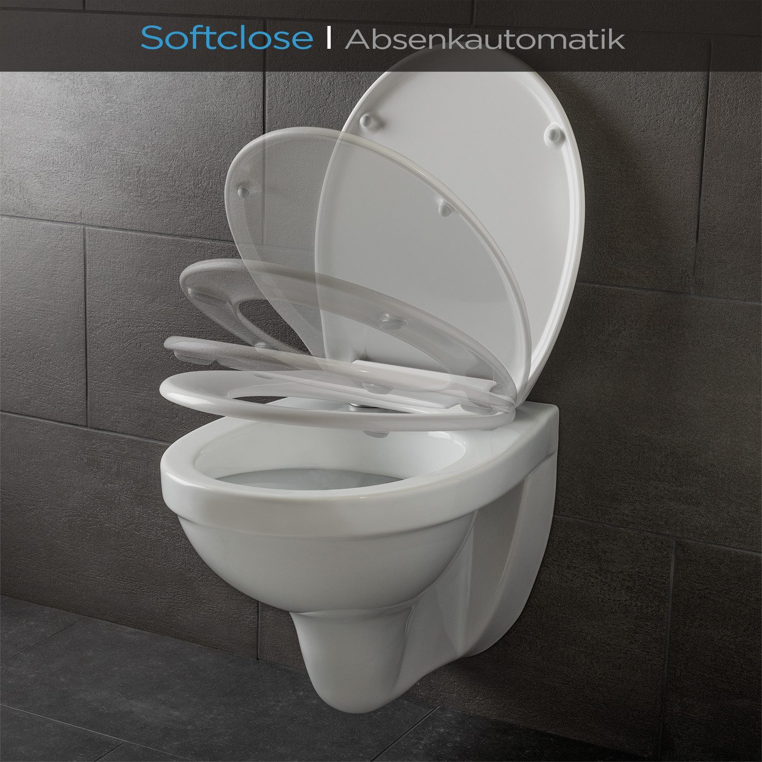 blumfeldt WC-Sitz Celesto Toilettendeckel, Absenkautomatik, antibakterielle günstig online kaufen