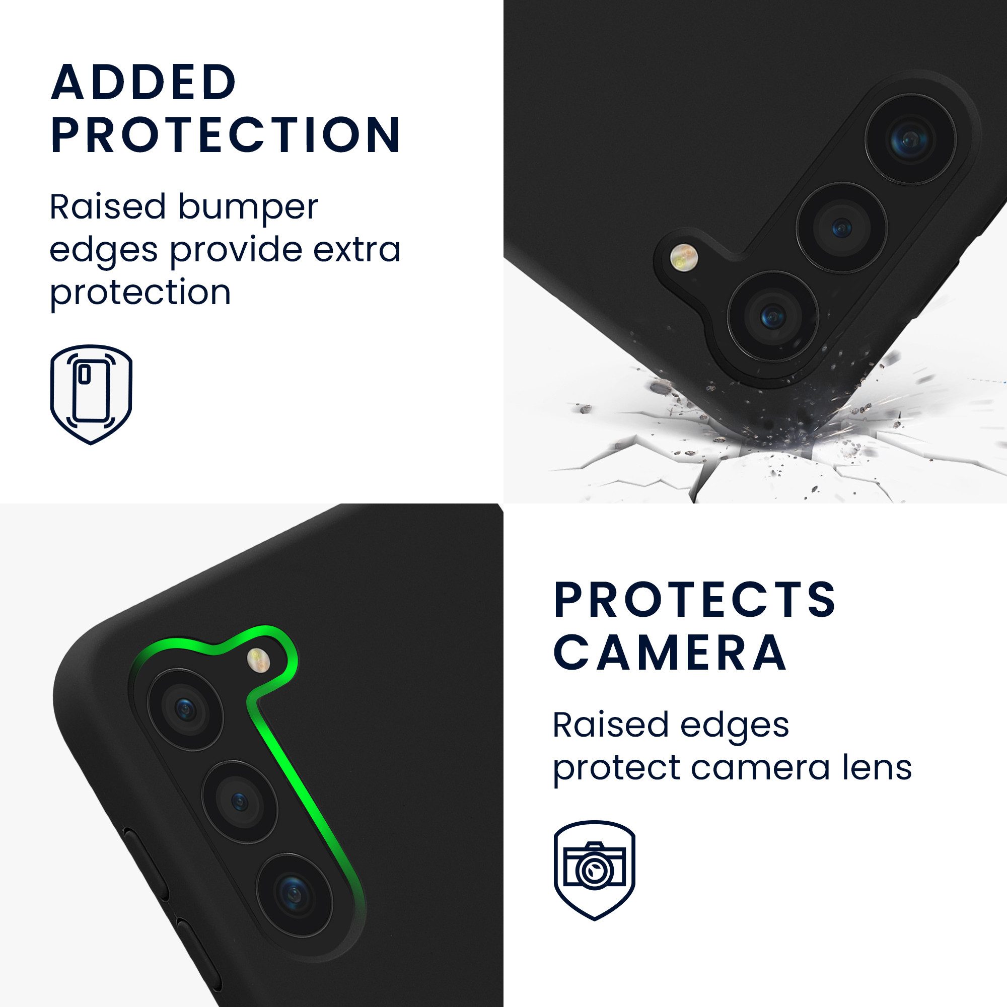 kwmobile Handyhülle Hülle kompatibel mit Samsung Galaxy S23, magnetische Handyhülle Silikon Case - Cover gummiert