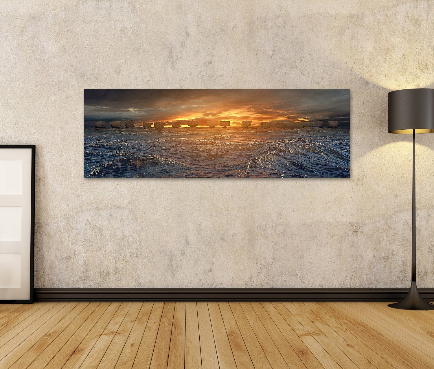islandburner Leinwandbild Bild auf Leinwand Wikinger günstig online kaufen