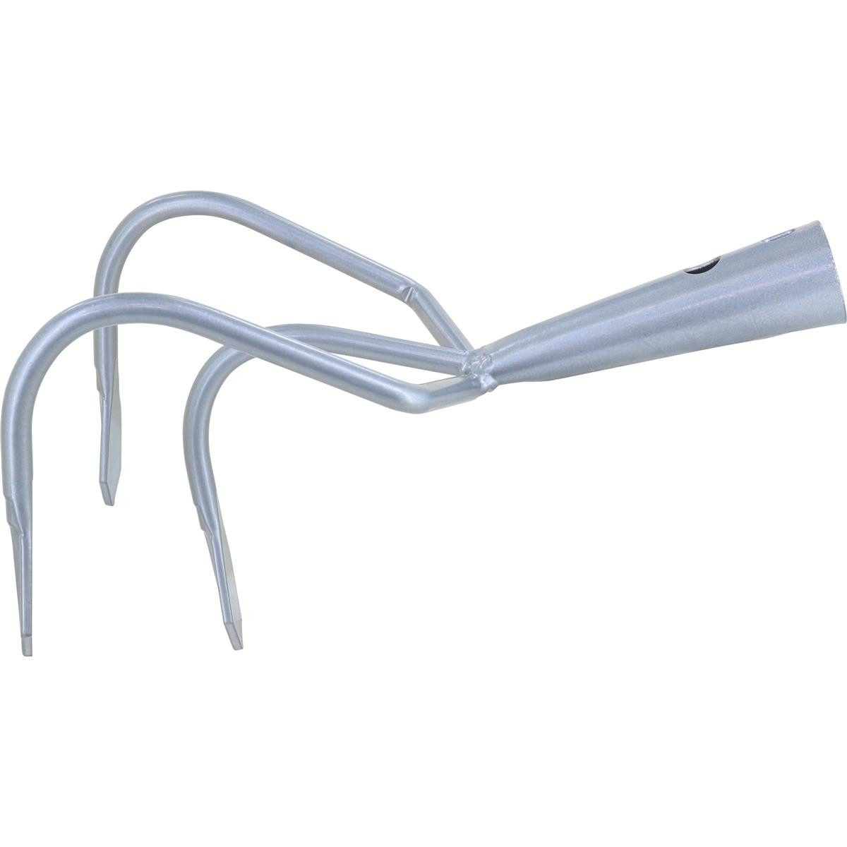 Triuso Kultivator Kultivator mit 3 Zinken, 13.00 cm Arbeitsbreite, sehr stabile Ausführung mit großer Stieltülle (28 mm), mit 3 Lanzenzinken