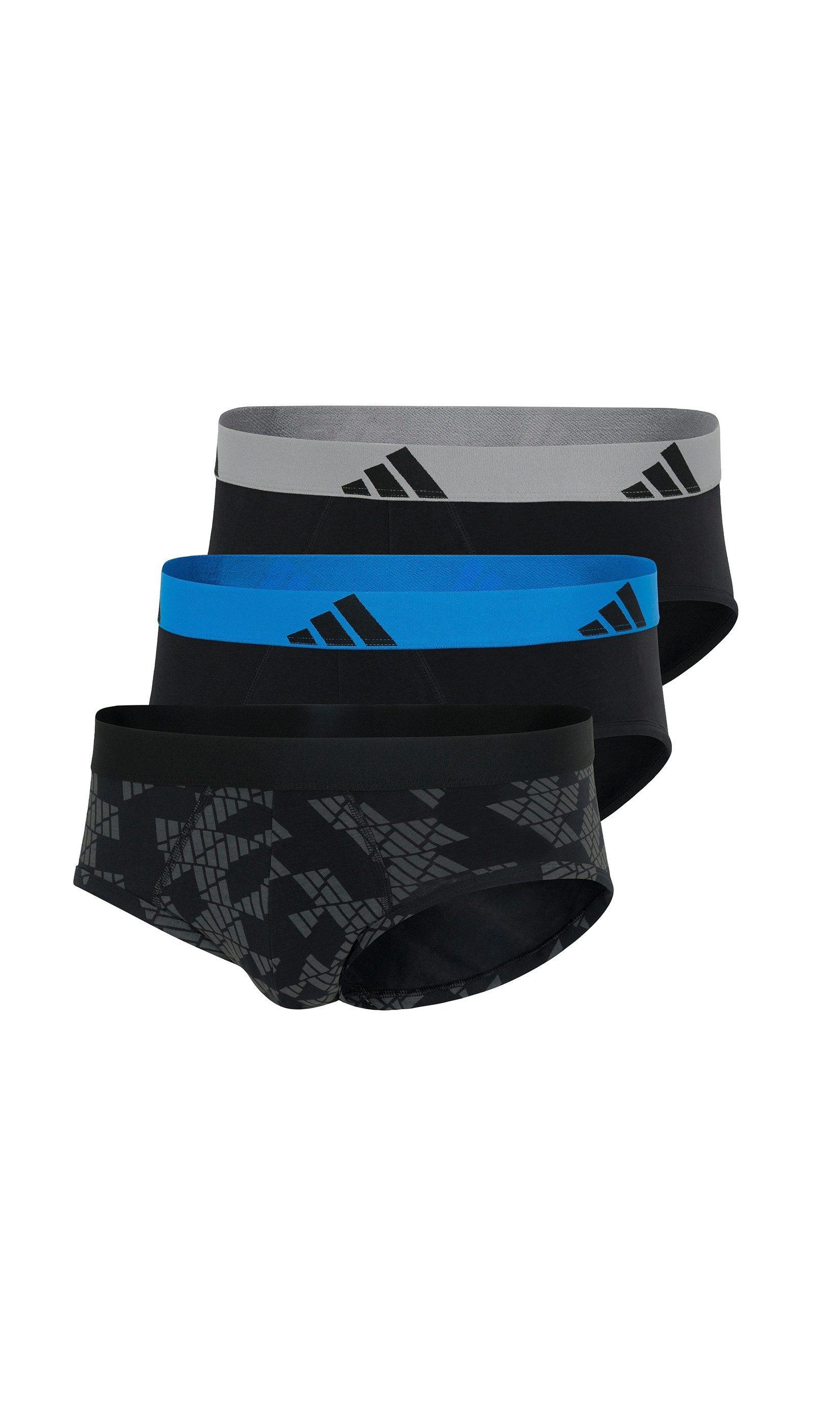 adidas Sportswear Slip Active Flex Cotton (3er Pack) elastisch, Logo-Bund, scheuerfreies Tragegefühl, ohne Eingriff