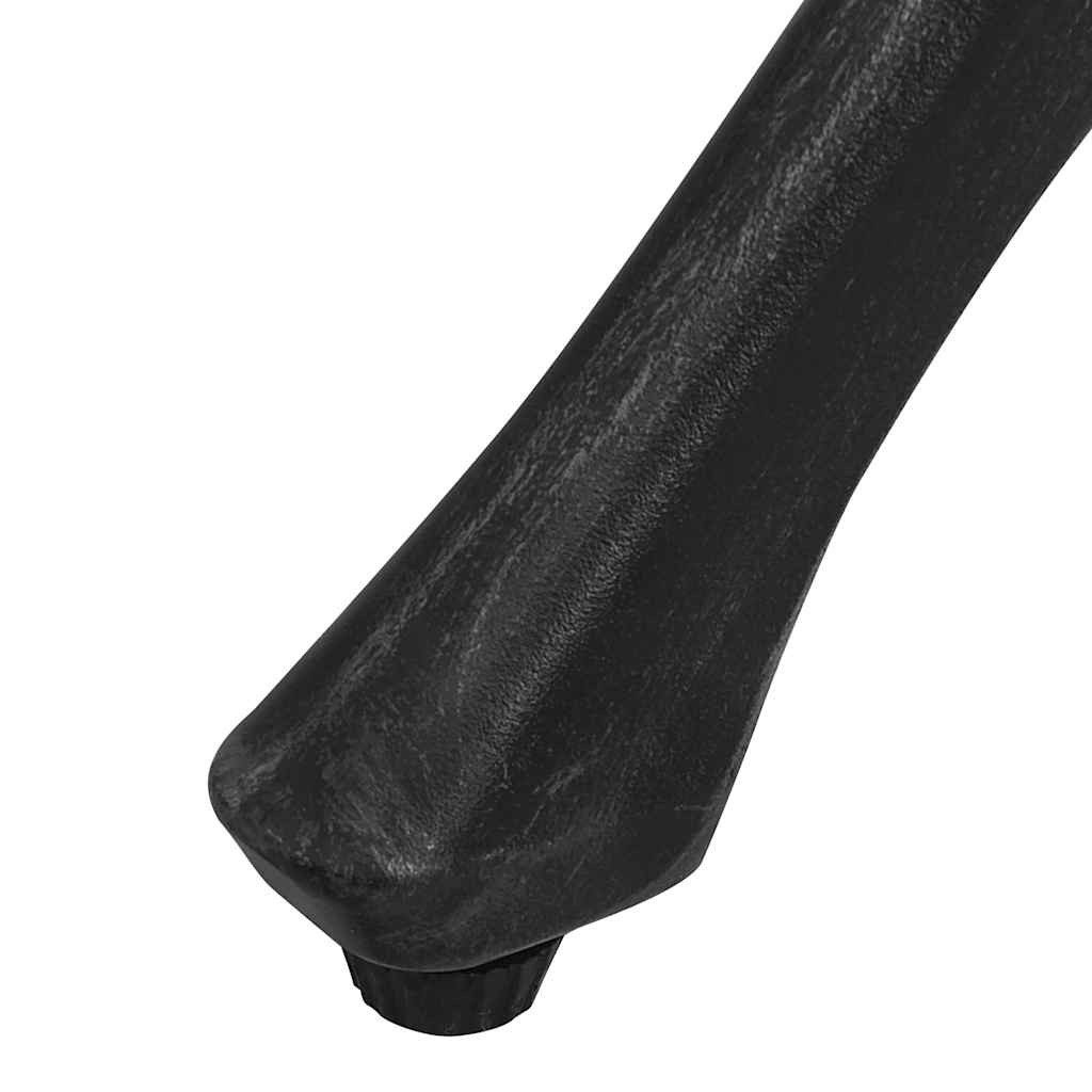 vidaXL Gartentisch Gartentisch Schwarz 90x90x73 cm Aluminiumguss (1-St) – Bild 5 von 5