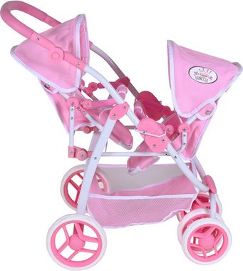 Knorrtoys® Puppen-Zwillingsbuggy Milo - Princess White Rose