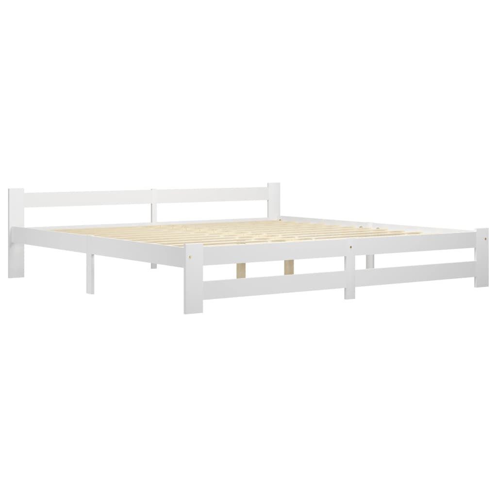 vidaXL Bettgestell 200 x 200 cm Massivholzbett Kiefer 200x200 cm Bett Bettrahmen Bettgest