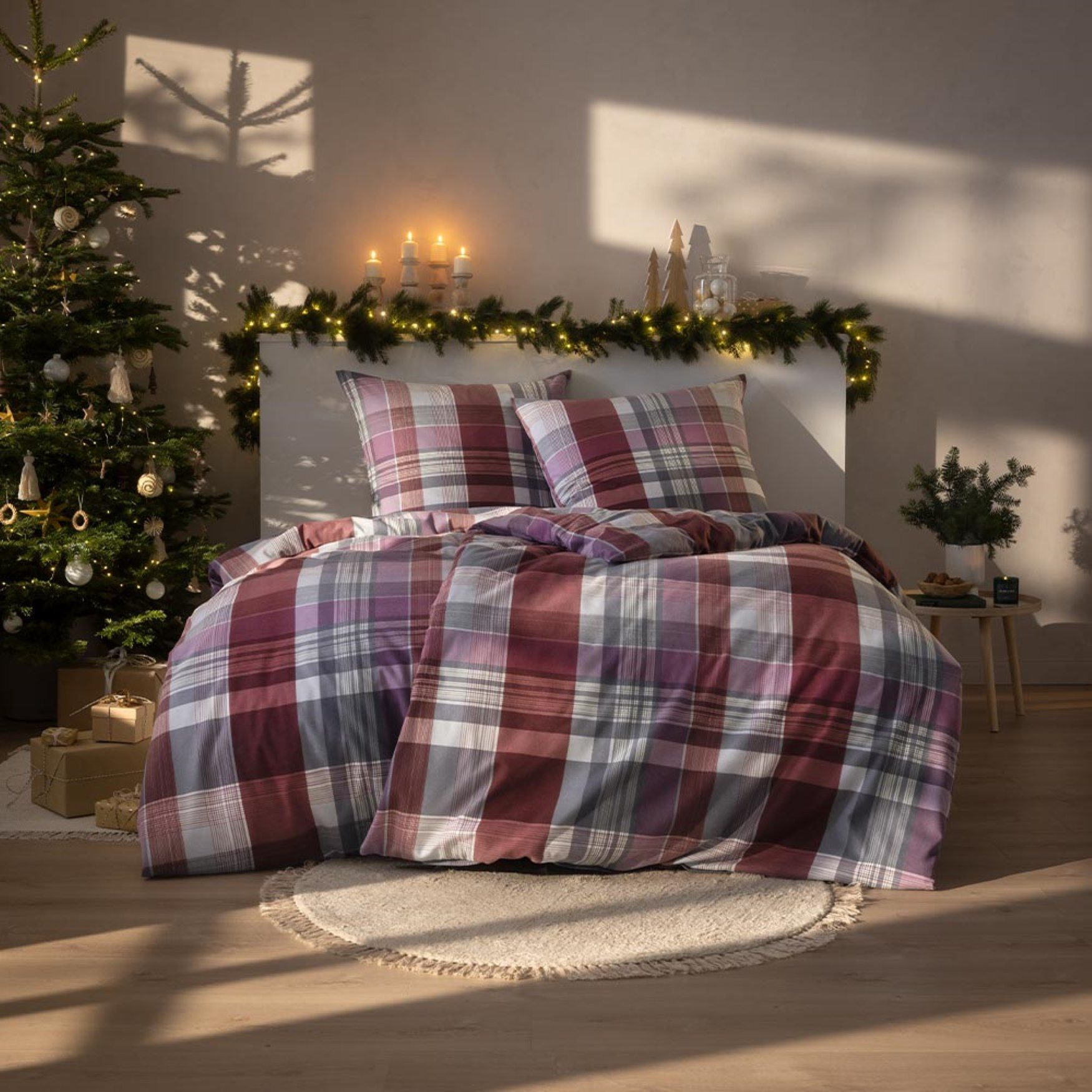 Estella Bettwäsche Estella Kuschel Flanell Bettwäsche 135x200 Ambros auberg günstig online kaufen