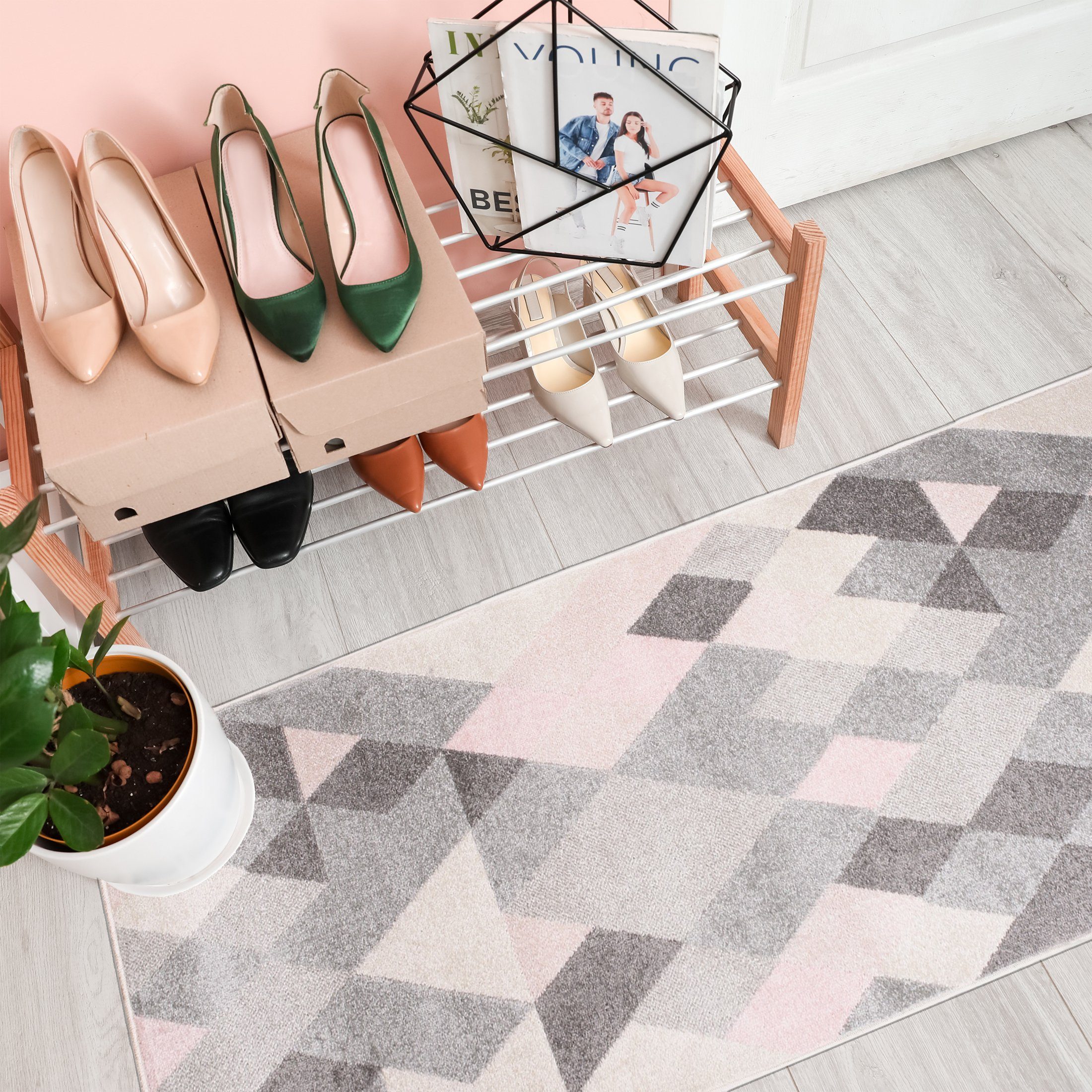 Mazovia Läufer Läufer Flurläufer Modern Vintage Teppichläufer 80 cm Breit, günstig online kaufen