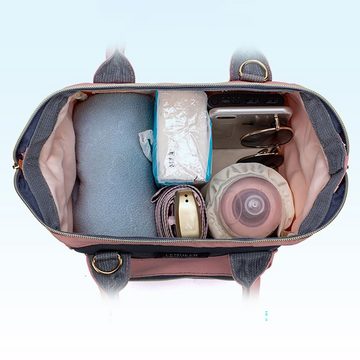 AquaBreeze Wickelrucksack Einzelne Schultertasche mit schrägem Kreuz (Große Kapazität multifunktionale Mode Mutter und Baby Tasche), Handtasche