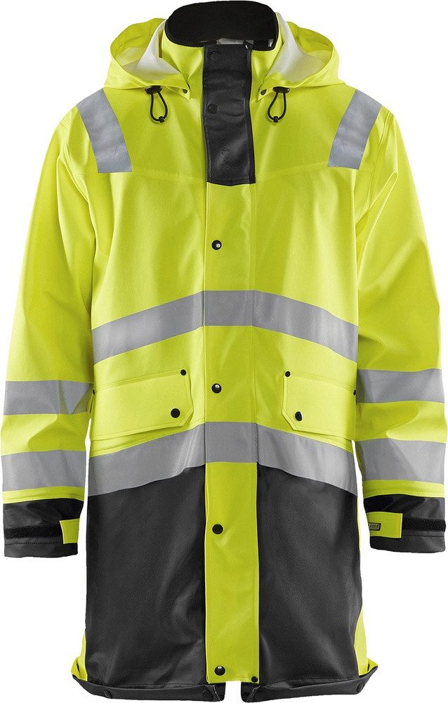 Blåkläder Warnschutz-Shirt High Vis Regenmantel Level 3