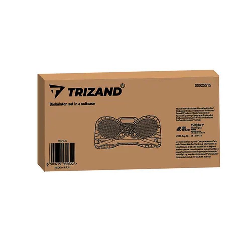 Trizand Badmintonschläger Federballset Gartenspiel Freizeitset, (Spar-Set, 2-tlg., 285 x 155 cm komplett), Set mit Netz, Koffer, Aluschläger, 285 cm