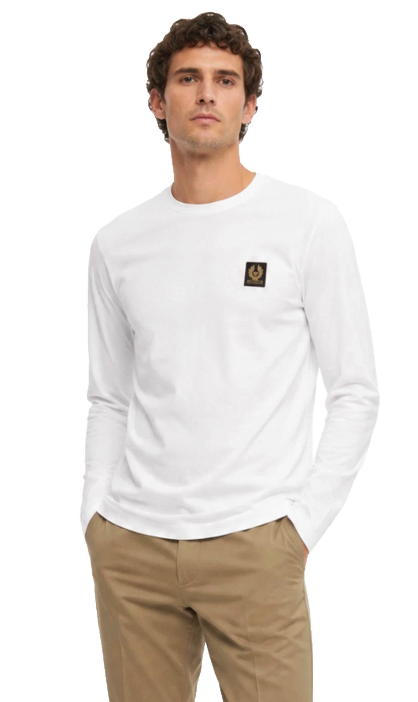 Belstaff Longsleeve T-Shirt London Retro Phoenix Patch Iconic Tee Modern Cut (1-tlg) Ideal für Alltag, Business Casual und Freizeit – Bild 4 von 5