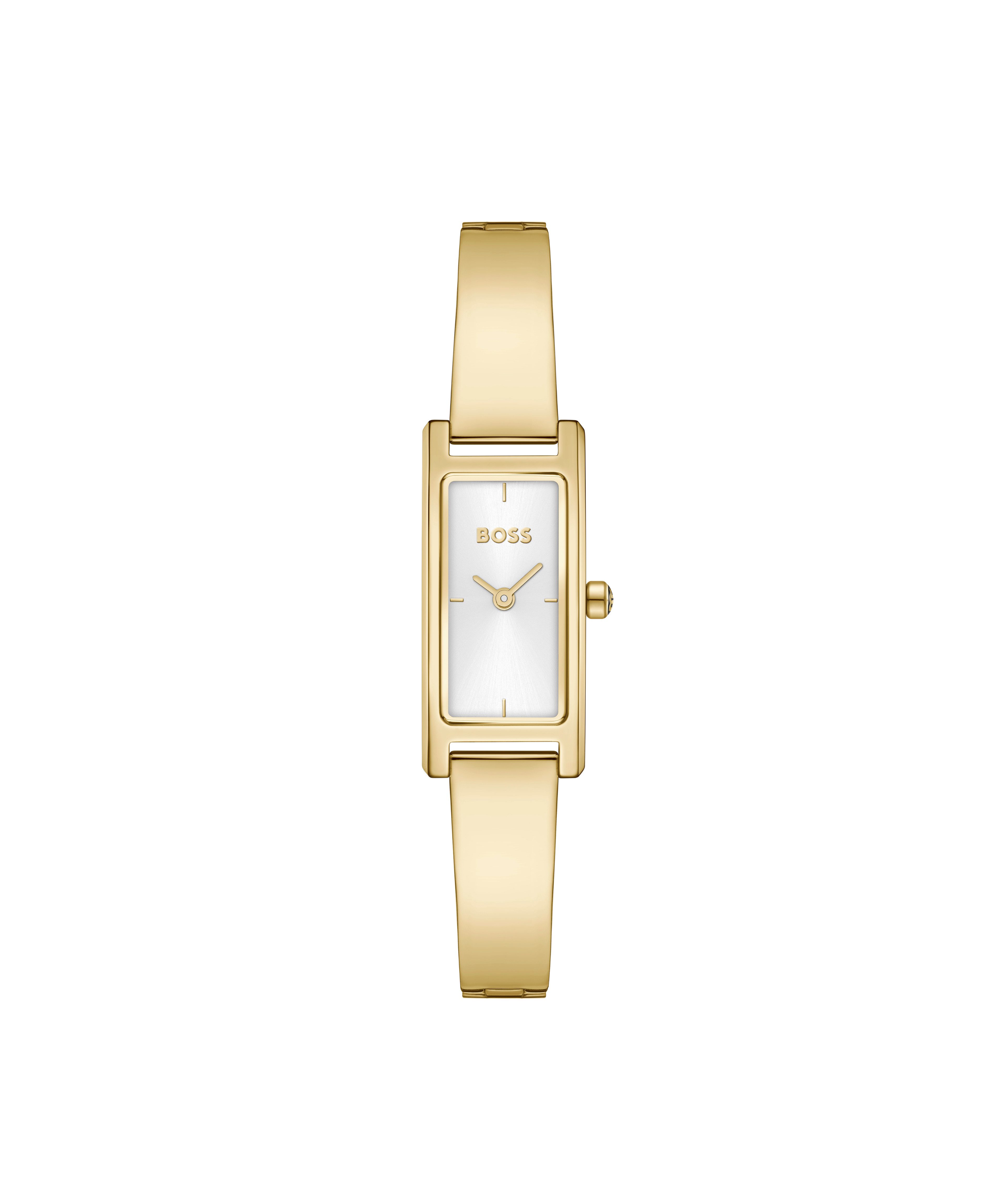 BOSS Quarzuhr LUCY 1502857, Armbanduhr, Damenuhr, Edelstahlarmband, analog