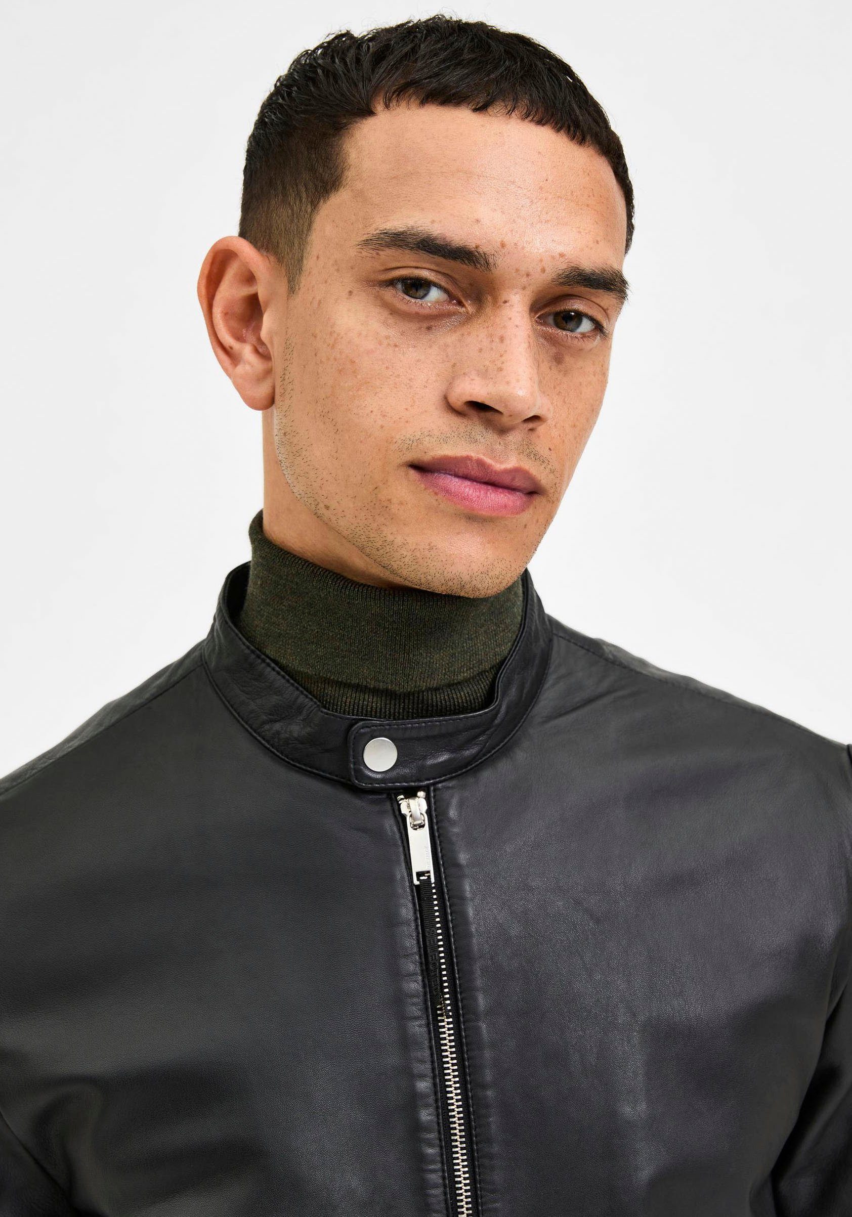 SELECTED HOMME Lederjacke ARCHIVE CLASSIC LEATHER günstig online kaufen