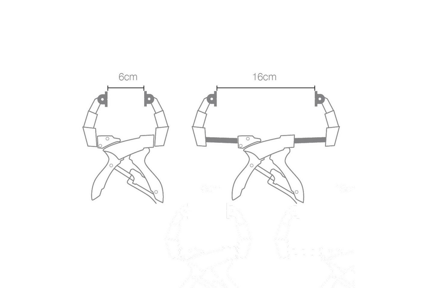 Thumbnail - Piher Schraubzwinge Piher Ausziehbare Spannzange 16 cm 52204, (1 Stück)