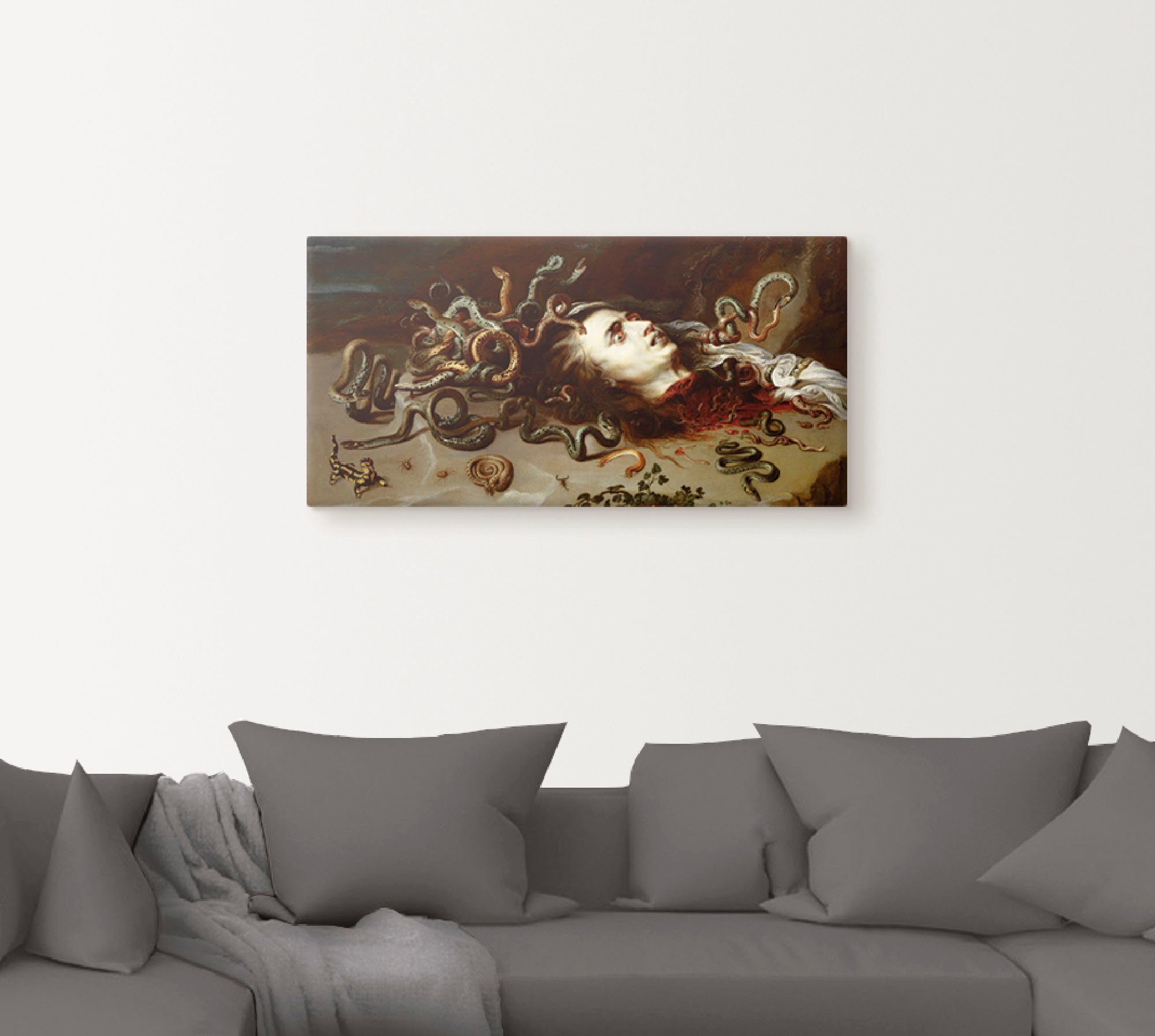 Artland Wandbild Das Haupt der Medusa, klassische Fantasie (1 St), als Leinwandbild, Poster in verschied. Größen