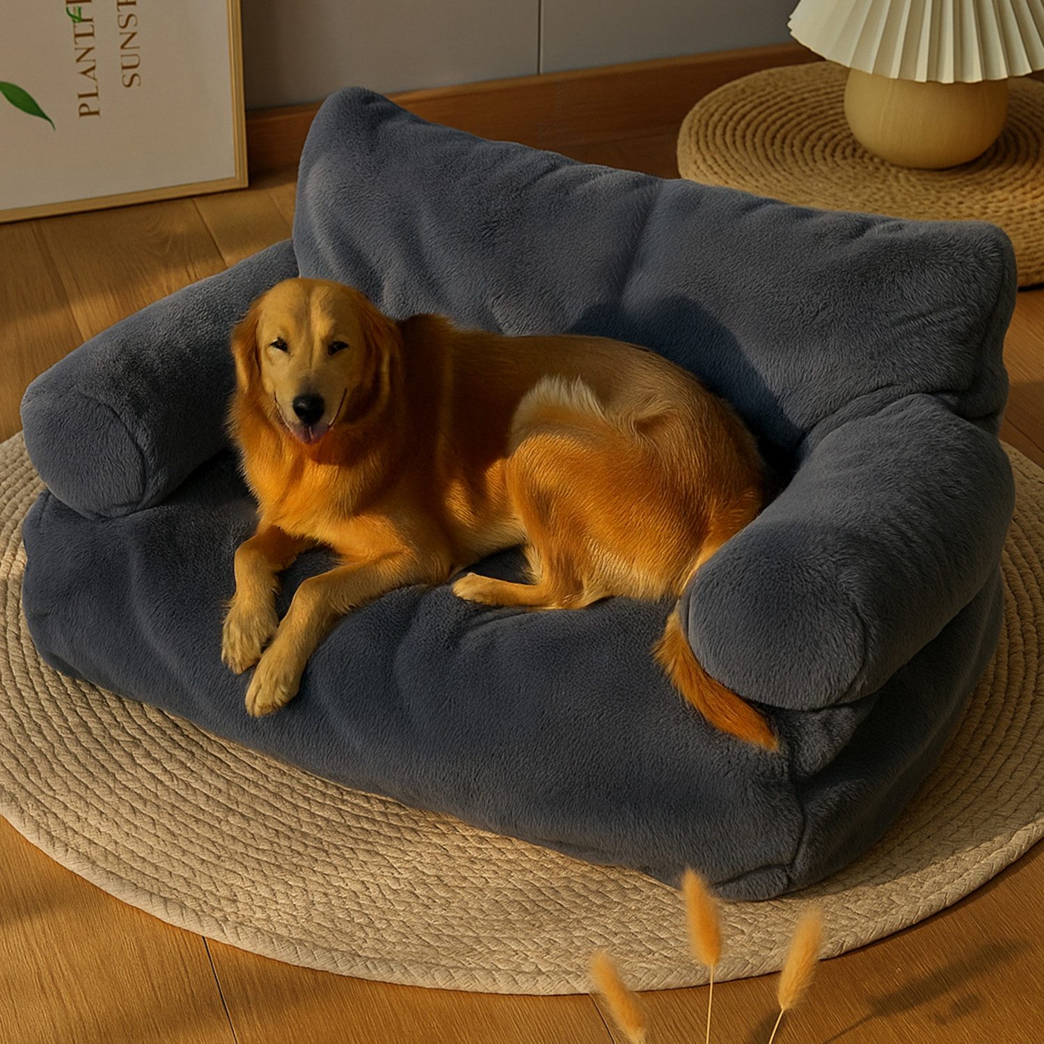 Roxlin Tierbett Hundebett Kleines Hundesofa Flauschig günstig online kaufen