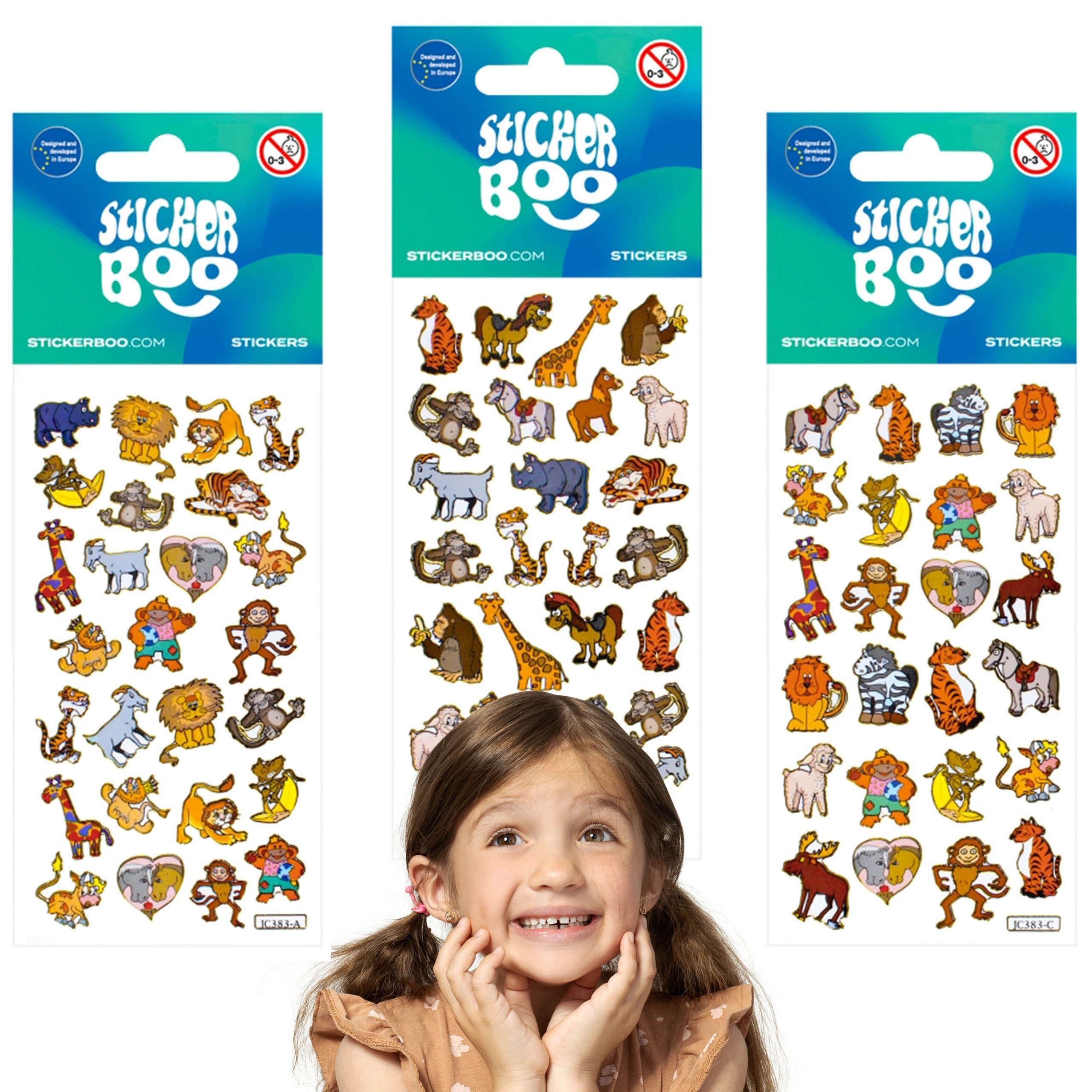 Sarcia.eu Sticker Set mit bunten Stickern für Kinder, Märchentiere Aufkleber