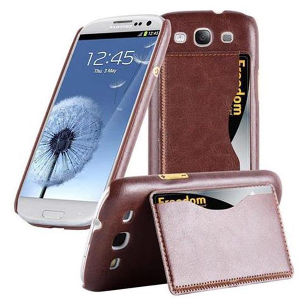 Cadorabo Handyhülle für Samsung Galaxy S3 / S3 NEO Hülle Samsung Galaxy S3 / S3 NEO, Handy Schutzhülle - Hülle - Robustes Hard Cover Back Case - Kartenfach