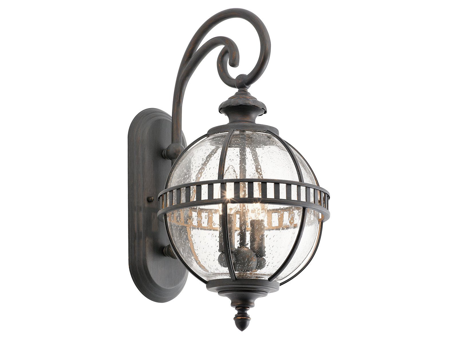 Kichler LED Außen-Wandleuchte, LED wechselbar, warmweiß, Fassadenbeleuchtung Haus-wand & Garten-leuchten beleuchten, Höhe 49cm