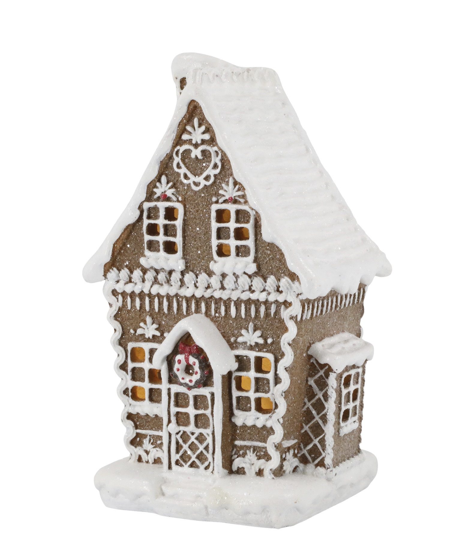 Chic Antique Kerzenhalter Chic Antique Noël Lebkuchenhaus mit LED H 21cm 52084520