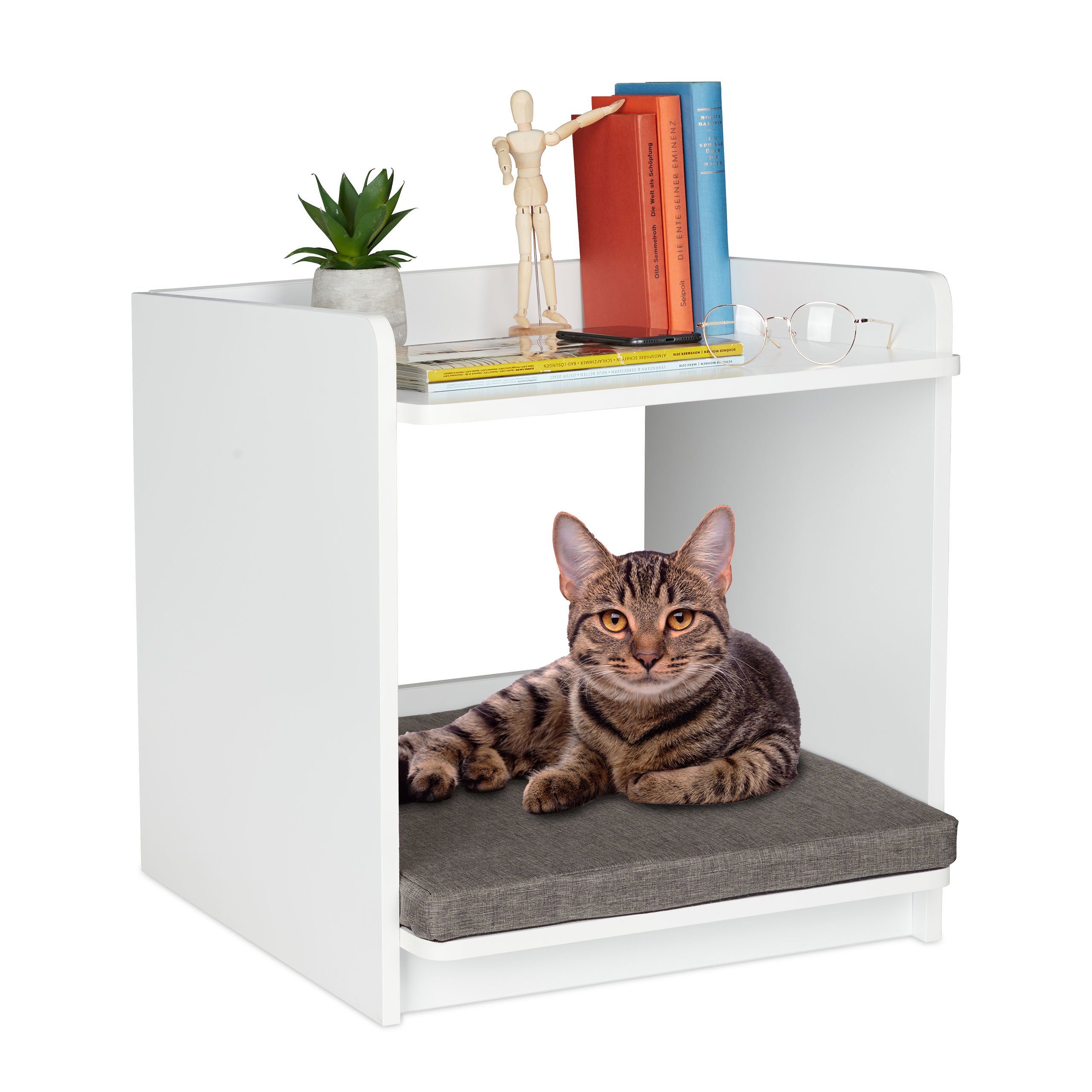 relaxdays Beistelltisch mit Haustierbett günstig online kaufen