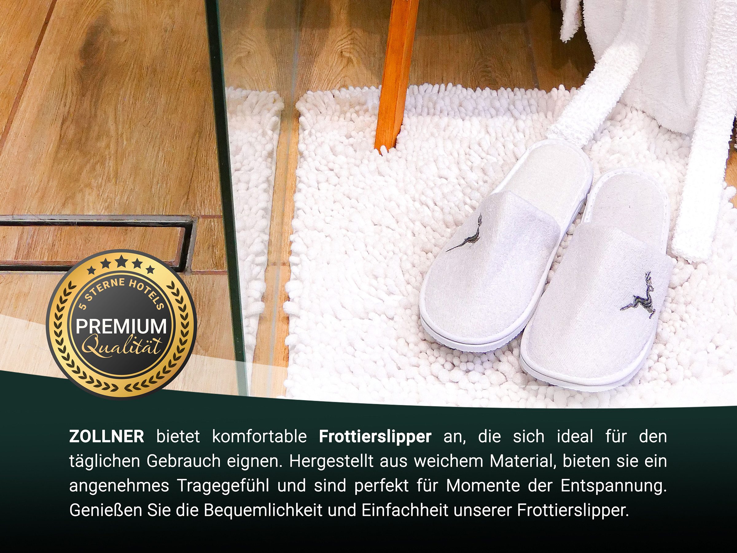ZOLLNER Pantoffel (10-tlg) 100% Polyester